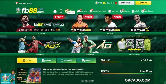 FB88 thể thao Desktop