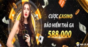 Thả ga đặt cược casino cùng bảo hiểm hoàn cược khi thua tại Vwin 2
